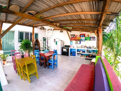 Zona de estar de Casa Daikiri Hostel & Suites