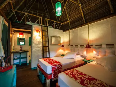 Cama o camas de una habitación en Picocanoa Rodavento