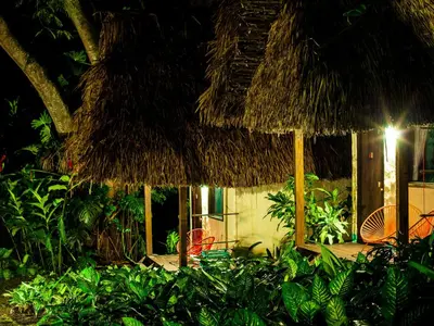 Jardín al aire libre en Picocanoa Rodavento