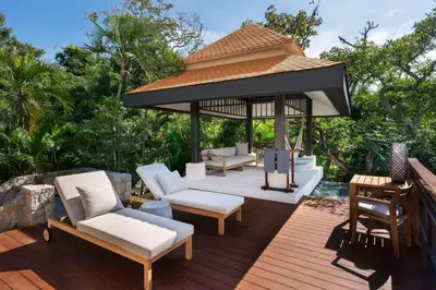 Jardín al aire libre en Banyan Tree Cabo Marques