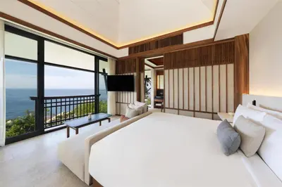 Cama o camas de una habitación en Banyan Tree Cabo Marques