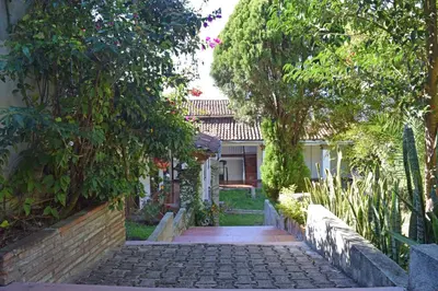 Jardín al aire libre en Casa de huéspedes vista hermosa