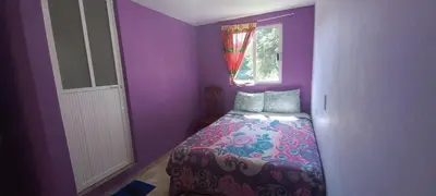 Cama o camas de una habitación en Hotel Bosques