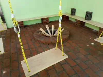 Plano de El paraíso de Zacatlán DEPARTAMENTO con JARDÍN y Lumbrera, 11 personas