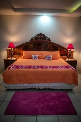 Cama o camas de una habitación en Posada de la Virgen