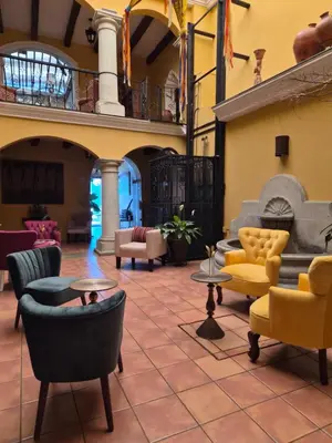Zona de estar de Hotel Casa Divina Oaxaca