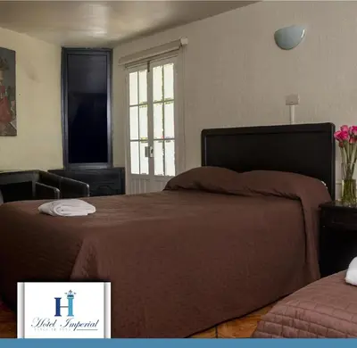 Cama o camas de una habitación en Hotel Imperial