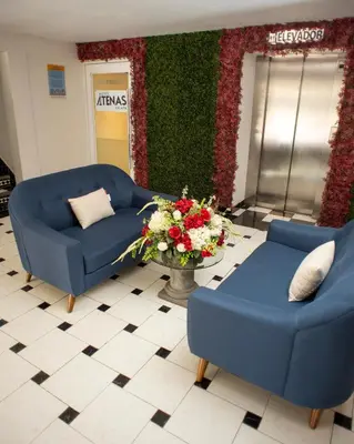 Zona de estar de Hotel Atenas