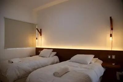 Cama o camas de una habitación en Comala Bed & Breakfast