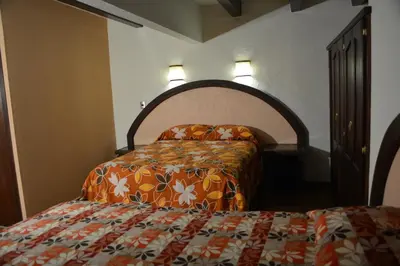 Cama o camas de una habitación en Hotel Barroco