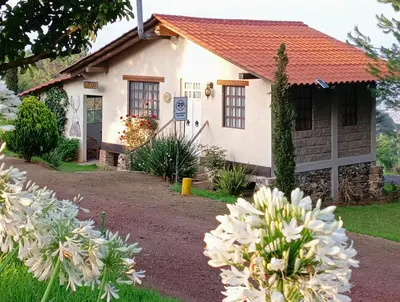 Jardín al aire libre en Cabañas Huerta la Mision, Zacatlán