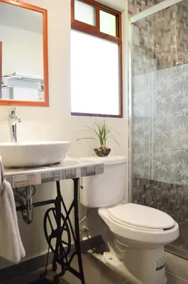 Un baño de Hotel Las Candelas de Huamantla