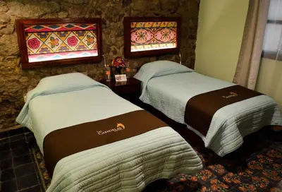 Cama o camas de una habitación en Hotel Las Candelas de Huamantla