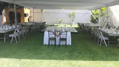 Jardín al aire libre en Finca de los Angeles