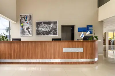 El vestíbulo o zona de recepción de City Express by Marriott Tuxtla Gutiérrez