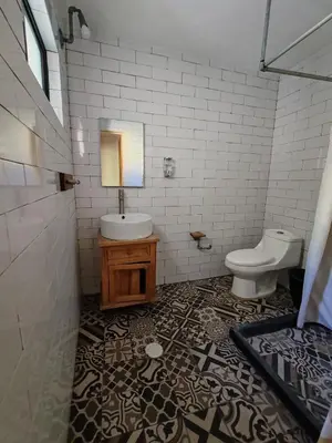 Un baño de Hostalgia Casa Zul