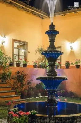 Jardín al aire libre en La Casona de los Gómez