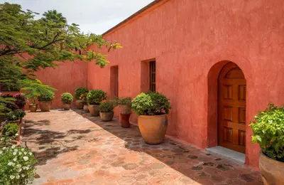 Jardín al aire libre en Quinta Real Oaxaca