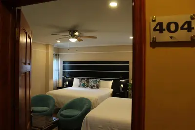 Cama o camas de una habitación en Hotel Cacaxtla