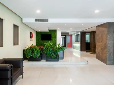 Zona de estar de Veracruz Suites Hotel