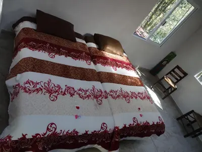 Cama o camas de una habitación en Recinto Natural SEMUK