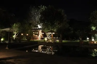 Jardín al aire libre en Casa Pixan