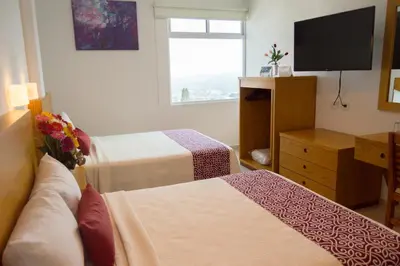 Cama o camas de una habitación en Hotel Klimt
