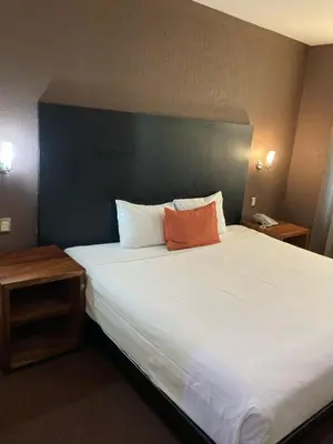 Cama o camas de una habitación en Hotel Vista Inn Premium