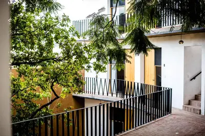 Un balcón o terraza de Hotel con Corazón Oaxaca