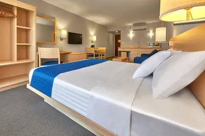 Cama o camas de una habitación en City Express by Marriott Puebla FINSA