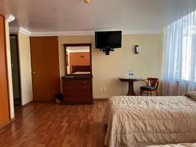 Una televisión o centro de entretenimiento en Hotel Gilfer Puebla Centro Histórico