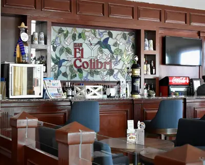 El salón o zona de bar de Astur Hotel & Residence