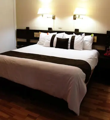 Cama o camas de una habitación en Hotel Misión Xalapa