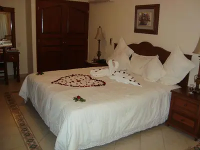 Cama o camas de una habitación en Hotel Vista Hermosa