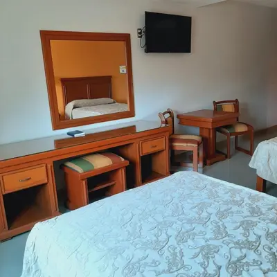 Cama o camas de una habitación en Hotel Gran Via - Centro