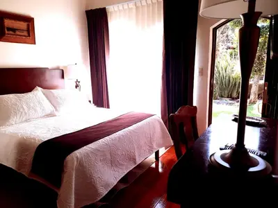 Cama o camas de una habitación en Hotel Boutique La Albertina
