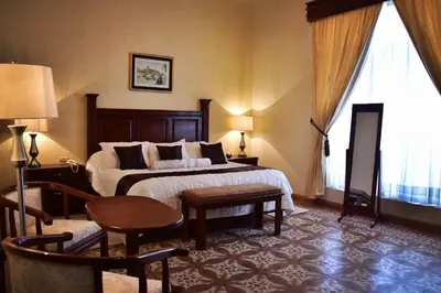 Cama o camas de una habitación en Hotel Boutique La Albertina