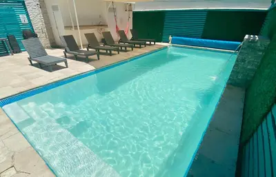 Piscina en o cerca de Loft Frente a la Playa!!!!