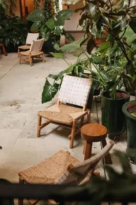 Jardín al aire libre en Los Pilares Hotel