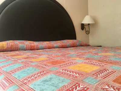 Cama o camas de una habitación en Hotel Acuario de Veracruz