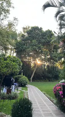 Jardín al aire libre en Hotel & Spa Hacienda de Cortés