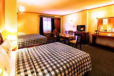 Cama o camas de una habitación en Hotel Lastra