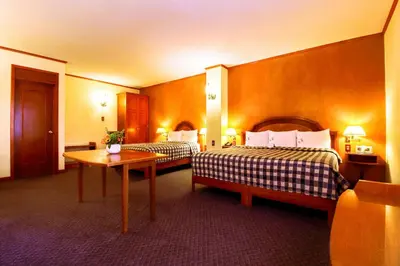Cama o camas de una habitación en Hotel Lastra