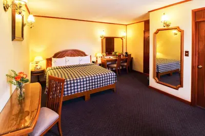 Cama o camas de una habitación en Hotel Lastra