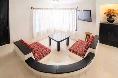 Zona de estar de Villas del Sol Hotel & Bungalows