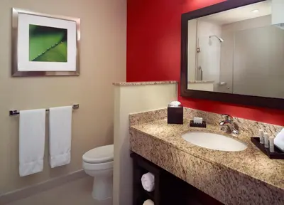 Un baño de Courtyard by Marriott Mexico City Airport