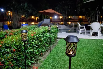 Jardín al aire libre en Los Andes Coatzacoalcos