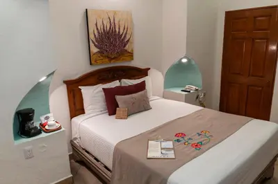 Cama o camas de una habitación en Casa De Sierra Azul