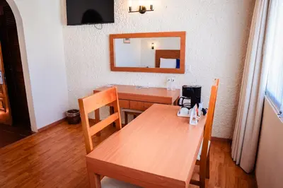Cama o camas de una habitación en Hotel Del Angel, Apizaco