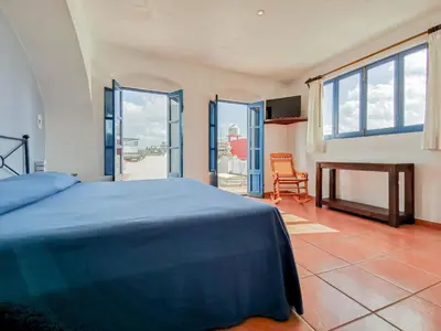 Cama o camas de una habitación en Posada del Cafeto